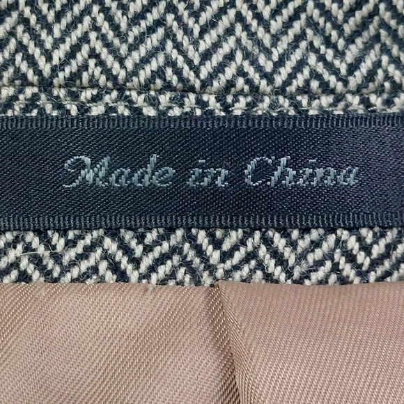 Lauren Ralph Lauren Jacket Mens Size 44L Brown Herringbone 100% Lambs Wool Macys - Picture 8 of 10